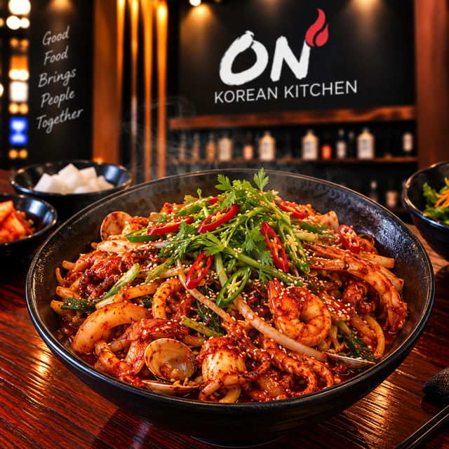 Spicy Braised Seafood (해물찜).