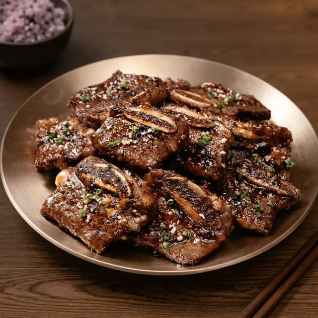 Beef Short Ribs Lunch Set (LA 갈비 한상)