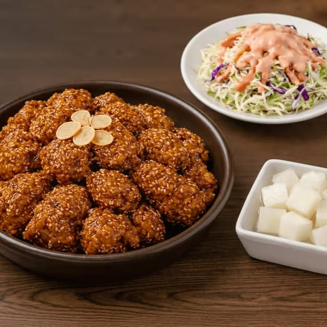 Garlic Soy Fried Chicken (마늘간장치킨)