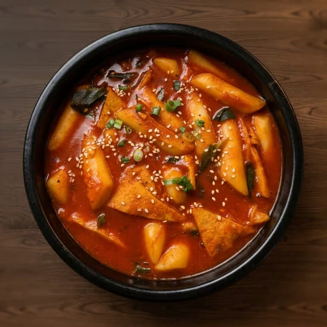 Spicy Rice Cakes (떡볶이)