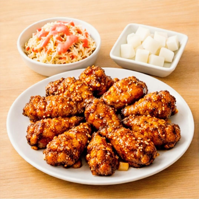 Soy Garlic Wings (간장마늘 날개).