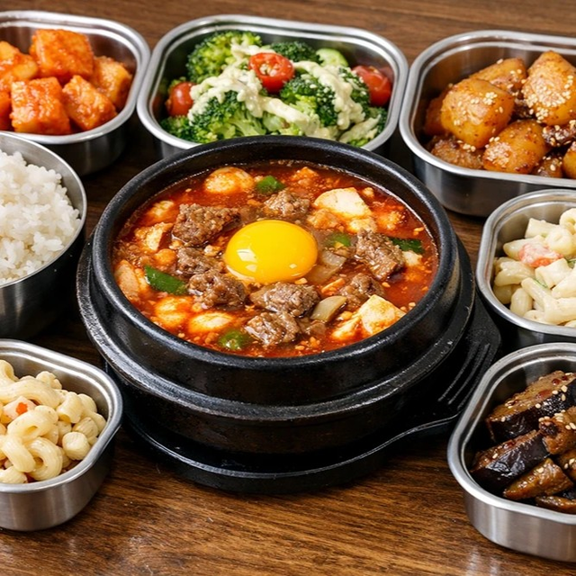 Beef Soft Tofu Stew (소고기 순두부).