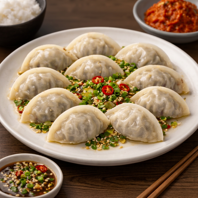 Boiled Dumplings (물만두).