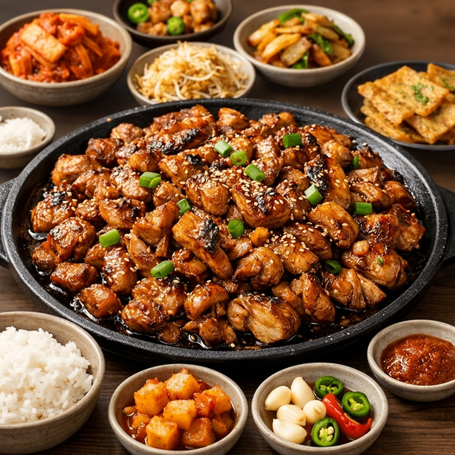 Chicken Bulgogi Lunch Set (닭불고기 한상).