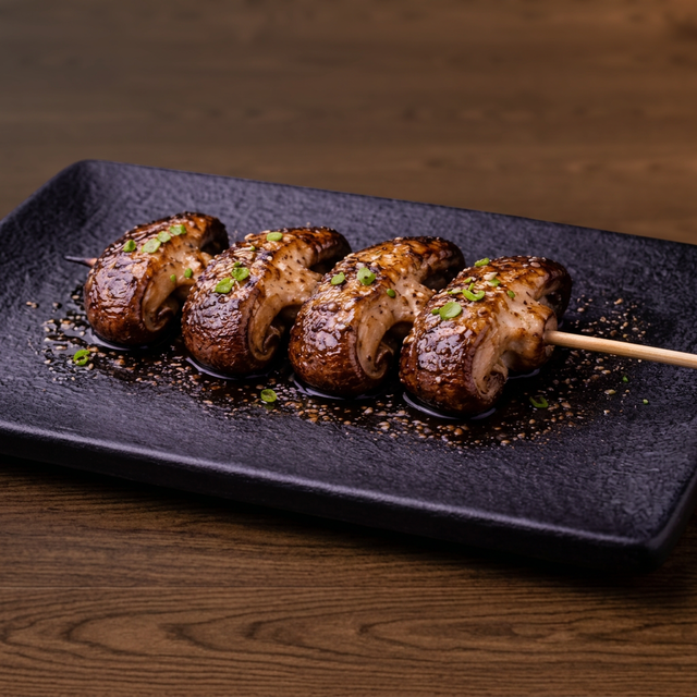 Shiitake Mushroom Skewer (표고버섯 꼬치).