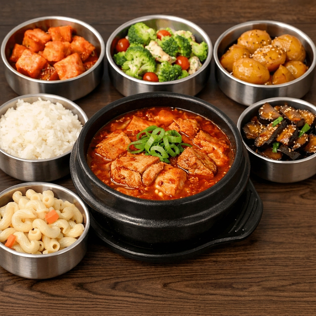 Kimchi Stew (김치찌개).
