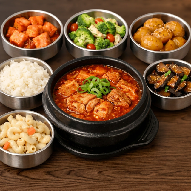 Kimchi Stew Lunch Set (김치찌개 한상).