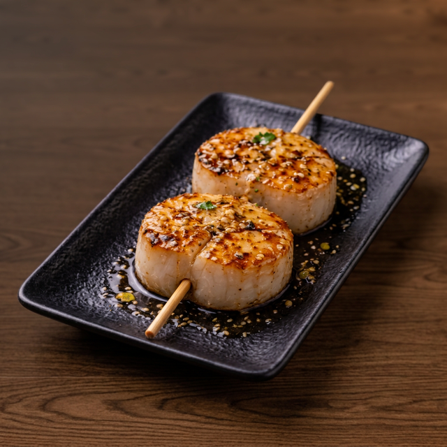 Scallop Skewer (관자 꼬치).
