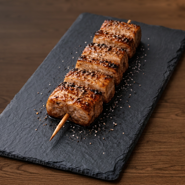 Pork Belly Skewer (삼겹살 꼬치).