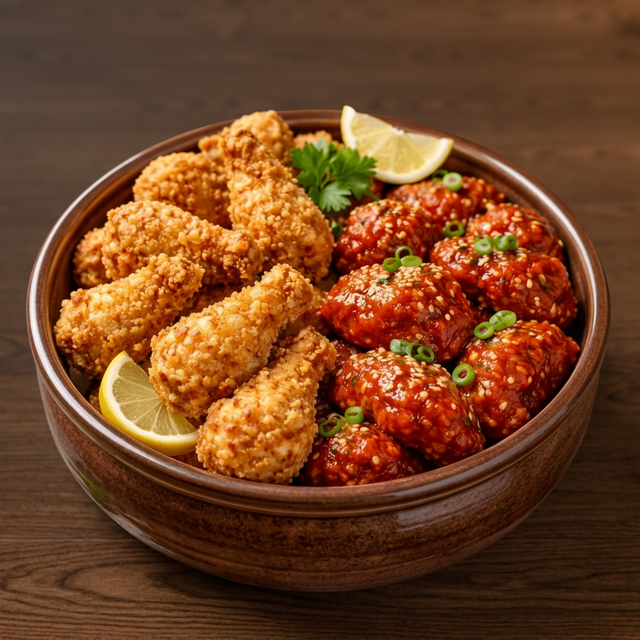 Half & Half (반반 치킨).